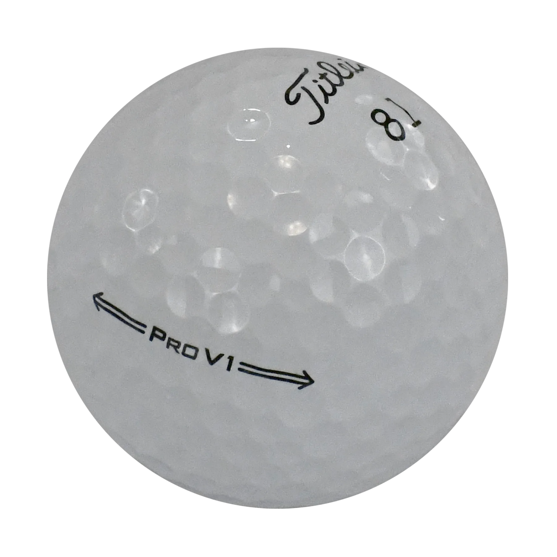 Titleist Pro V1 golf ball close-up view