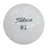 Titleist golf ball with number 81