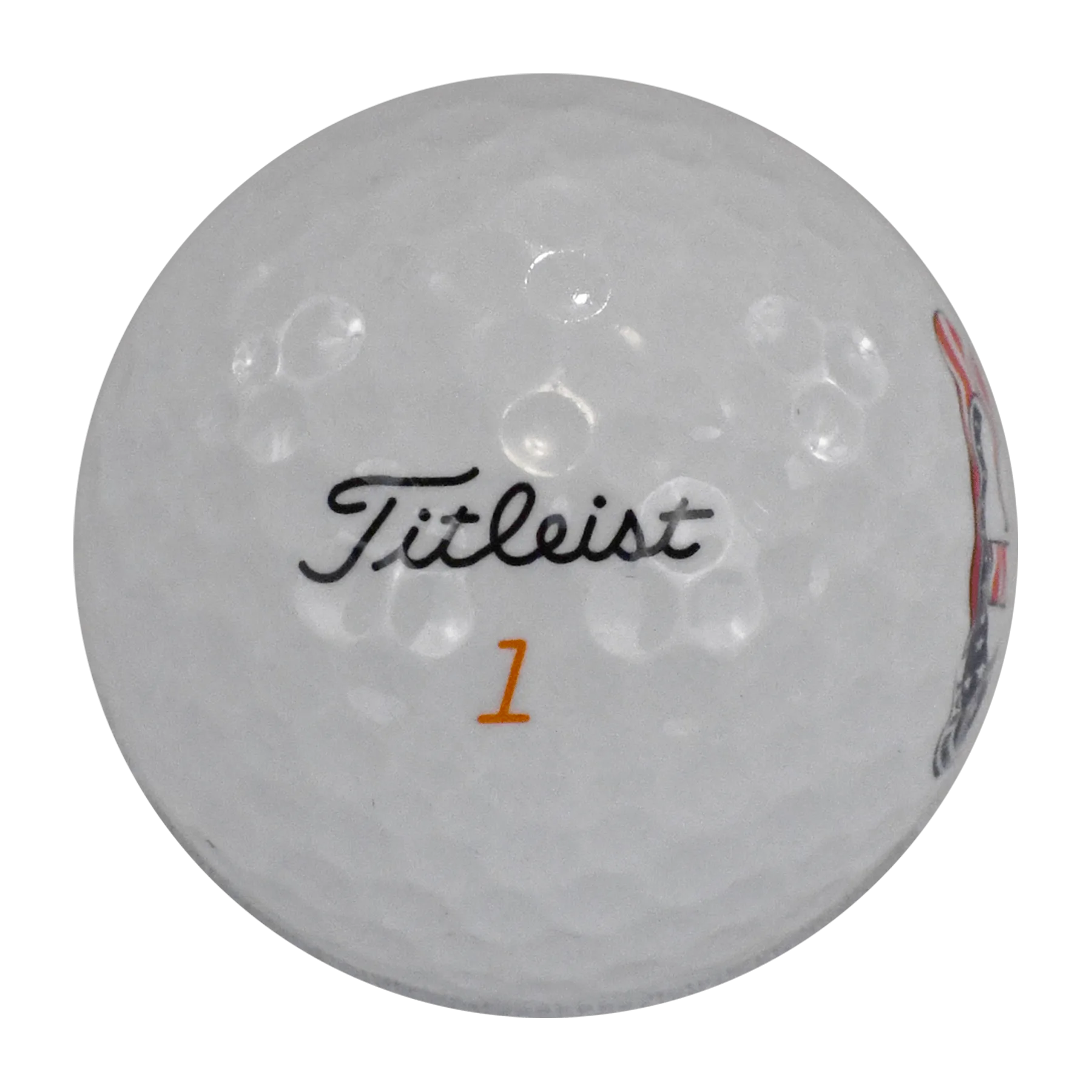 Titleist golf ball with textured surface