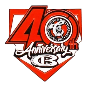 Cooperstown Bat 40th Anniversary Pin - 1981