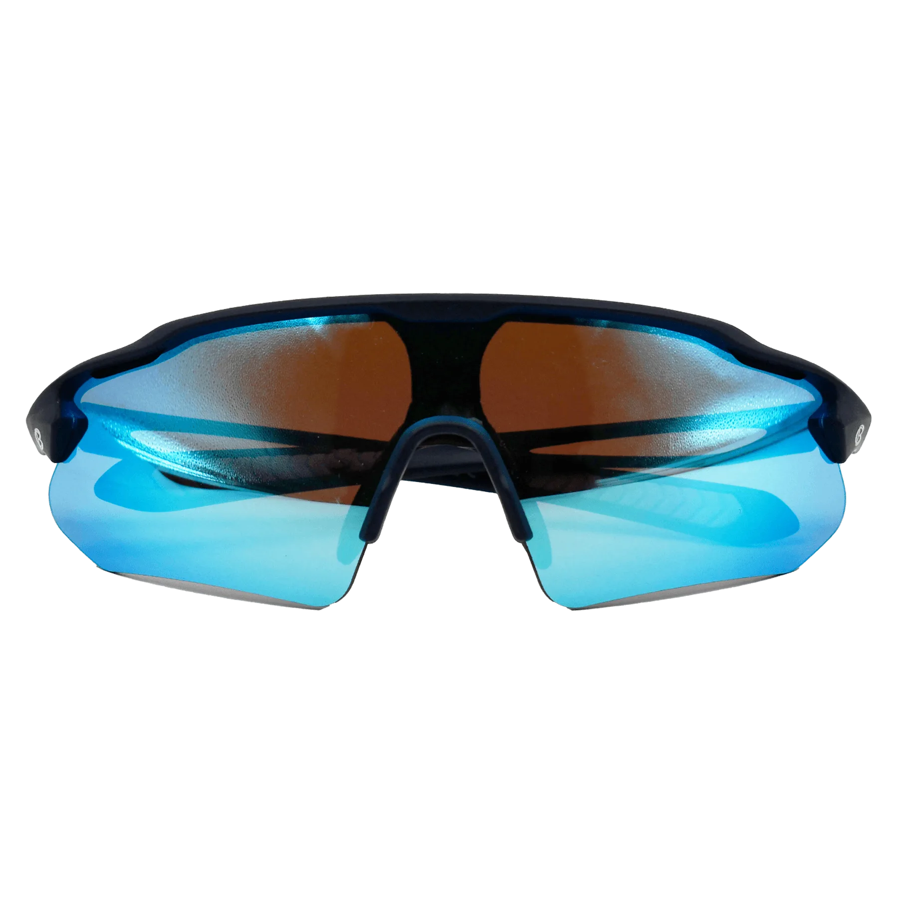 Cooperstown Bat Logo Blue Sport Sunglasses