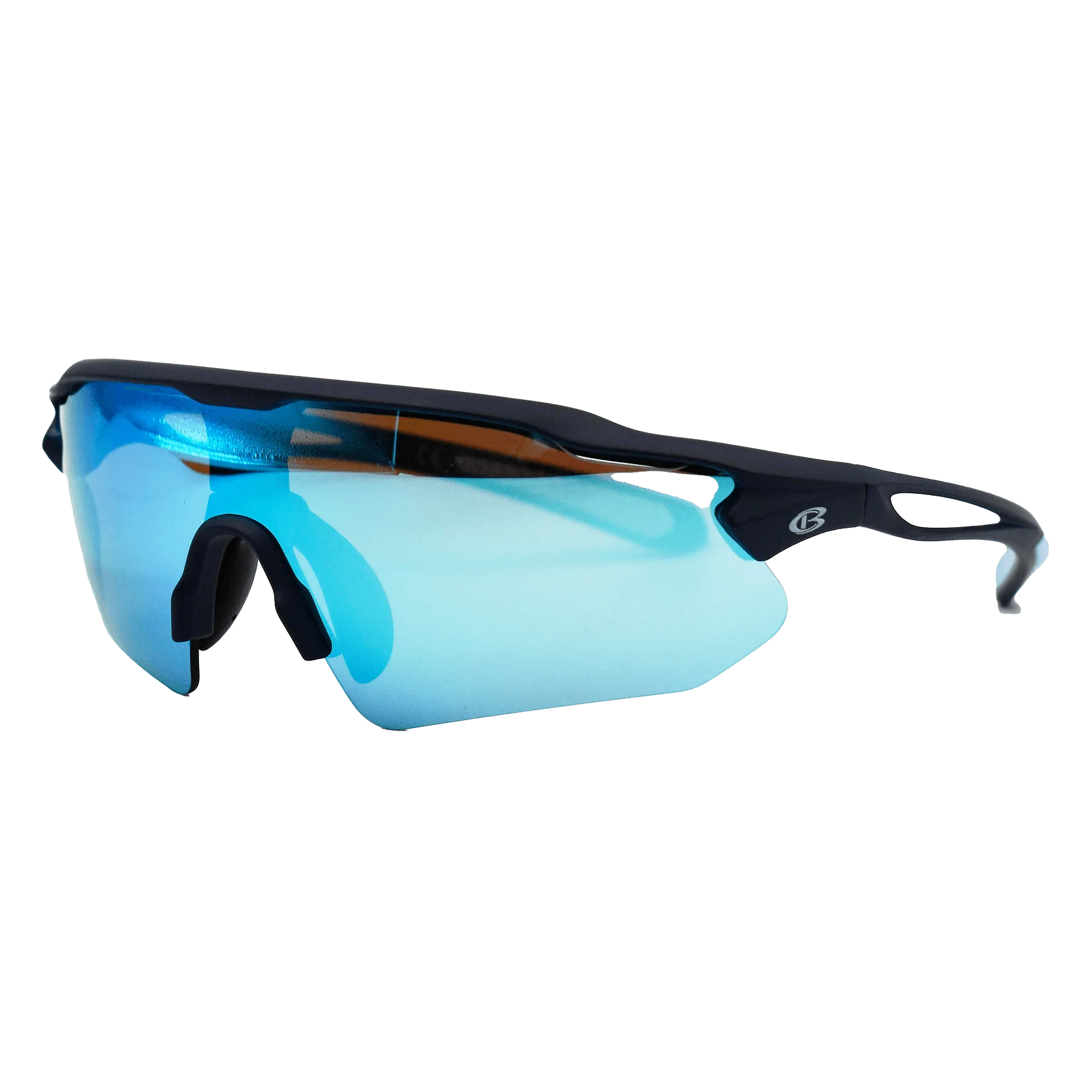 Cooperstown Bat Logo Blue Sport Sunglasses