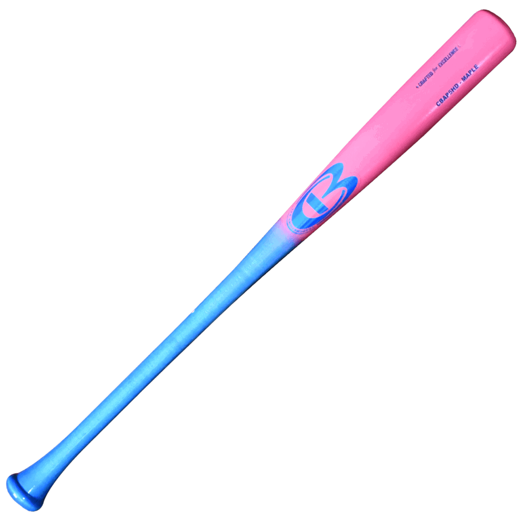 Cooperstown Bat - Custom CBAP5HD Junior Big Barrel Pink-Blue Stain Full