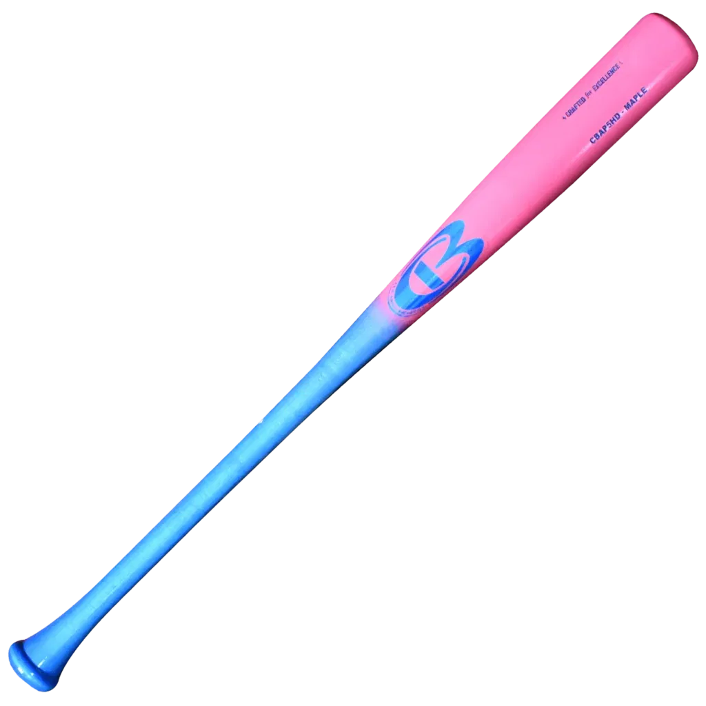 Cooperstown Bat - Custom CBAP5HD Junior Big Barrel Pink-Blue Stain Full