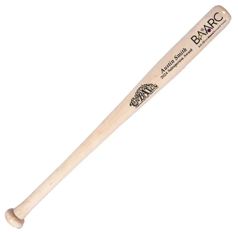 22" Personalized Award Bat + logo