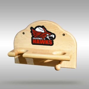 Ball Bat & Glove Display with color Logo