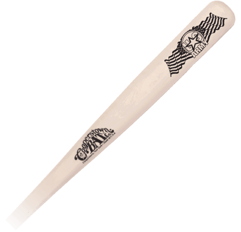 Cooperstown Bat custom engraved Army military bat for personalization
