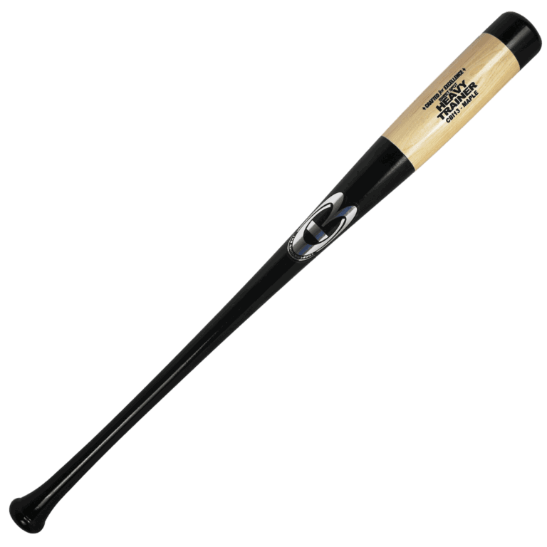 All black bat with different color section to know where to make contact with the ball.