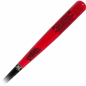 Red Cooperstown Knights commemorative baseball bat