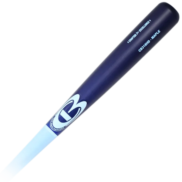 Blue championship maple baseball bat