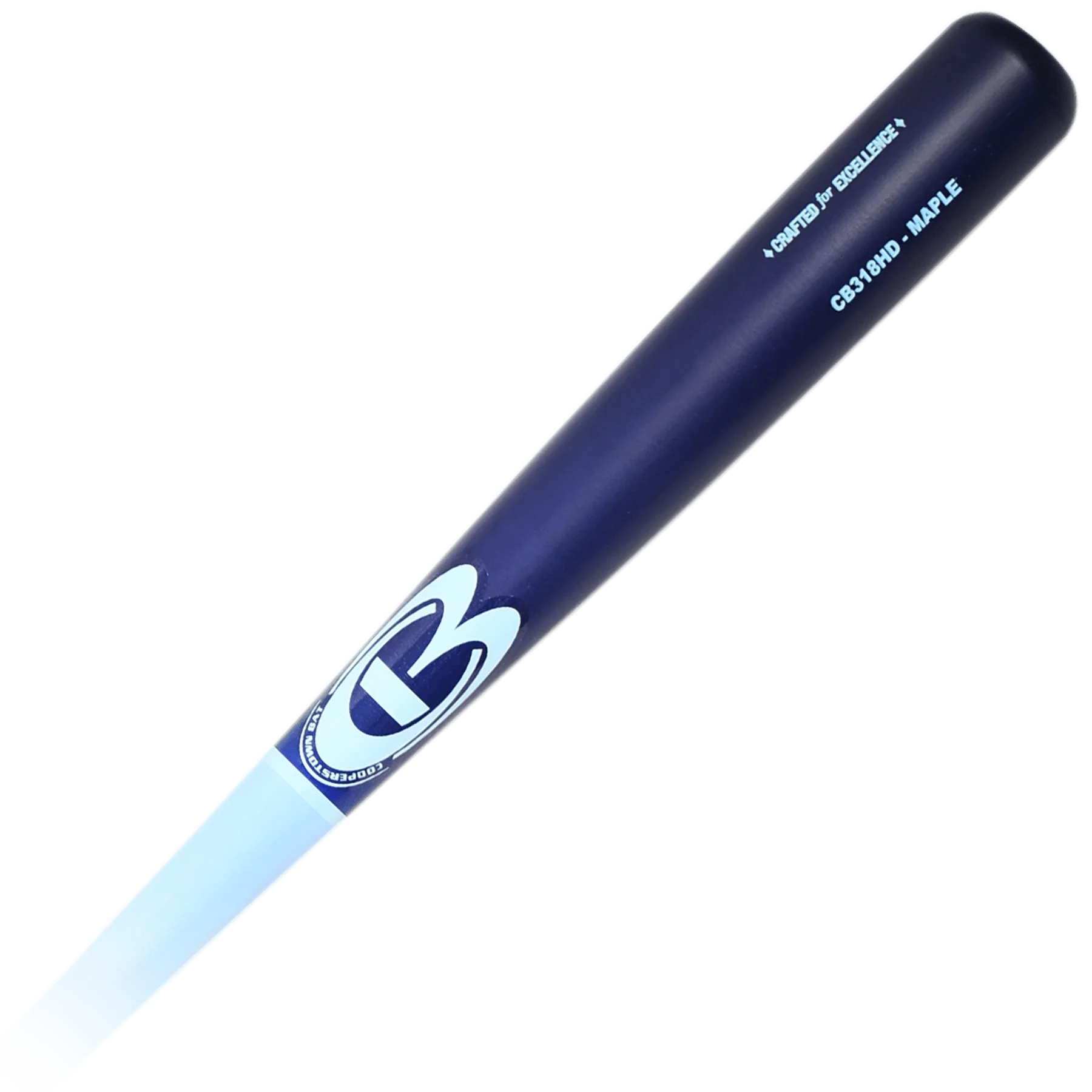 Blue championship maple baseball bat