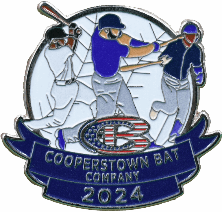 Cooperstown Bat Company 2024 baseball pin with players