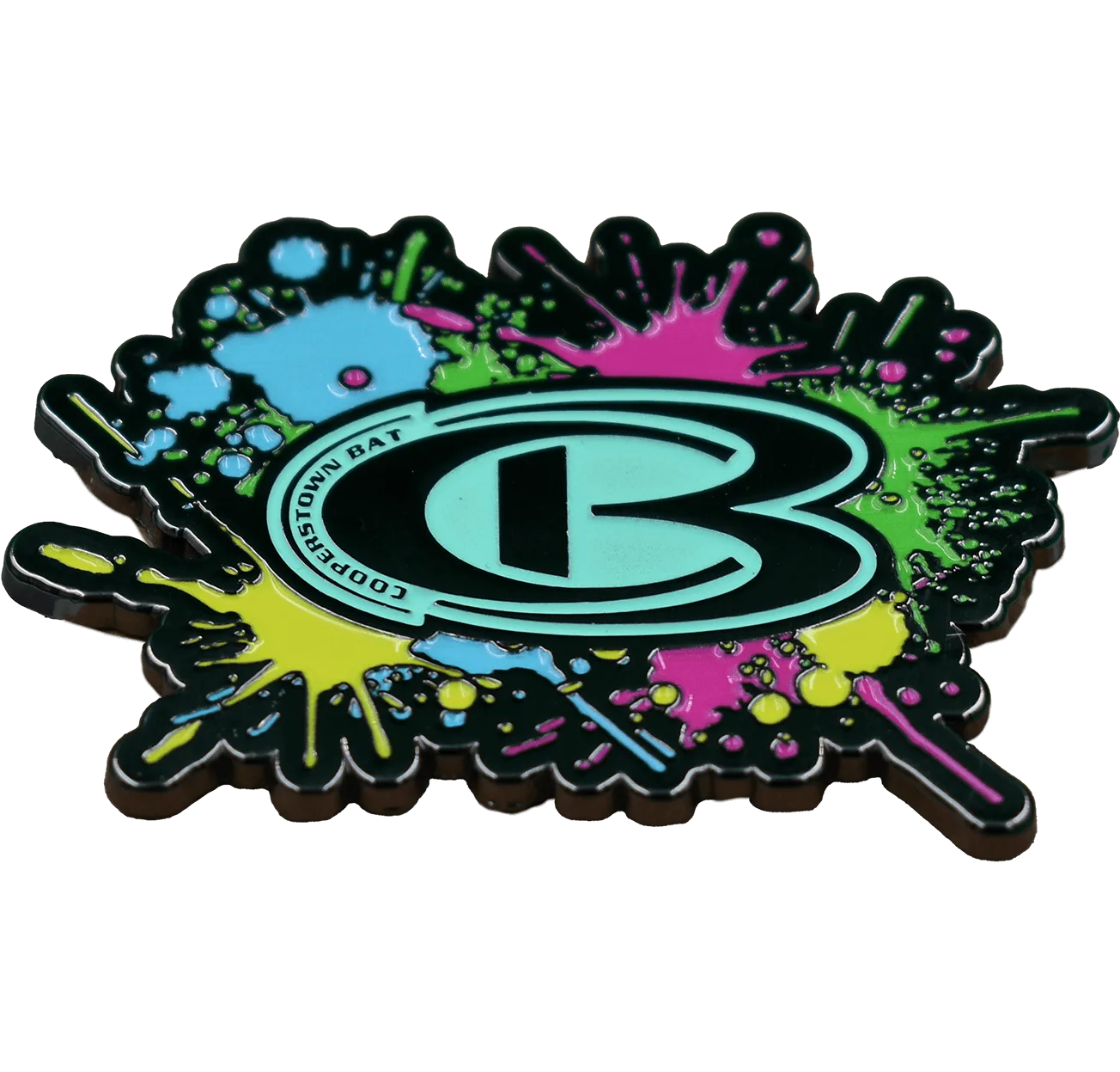 Colorful Cooperstown Bat logo badge