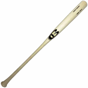 Wooden baseball bat with brand logo
