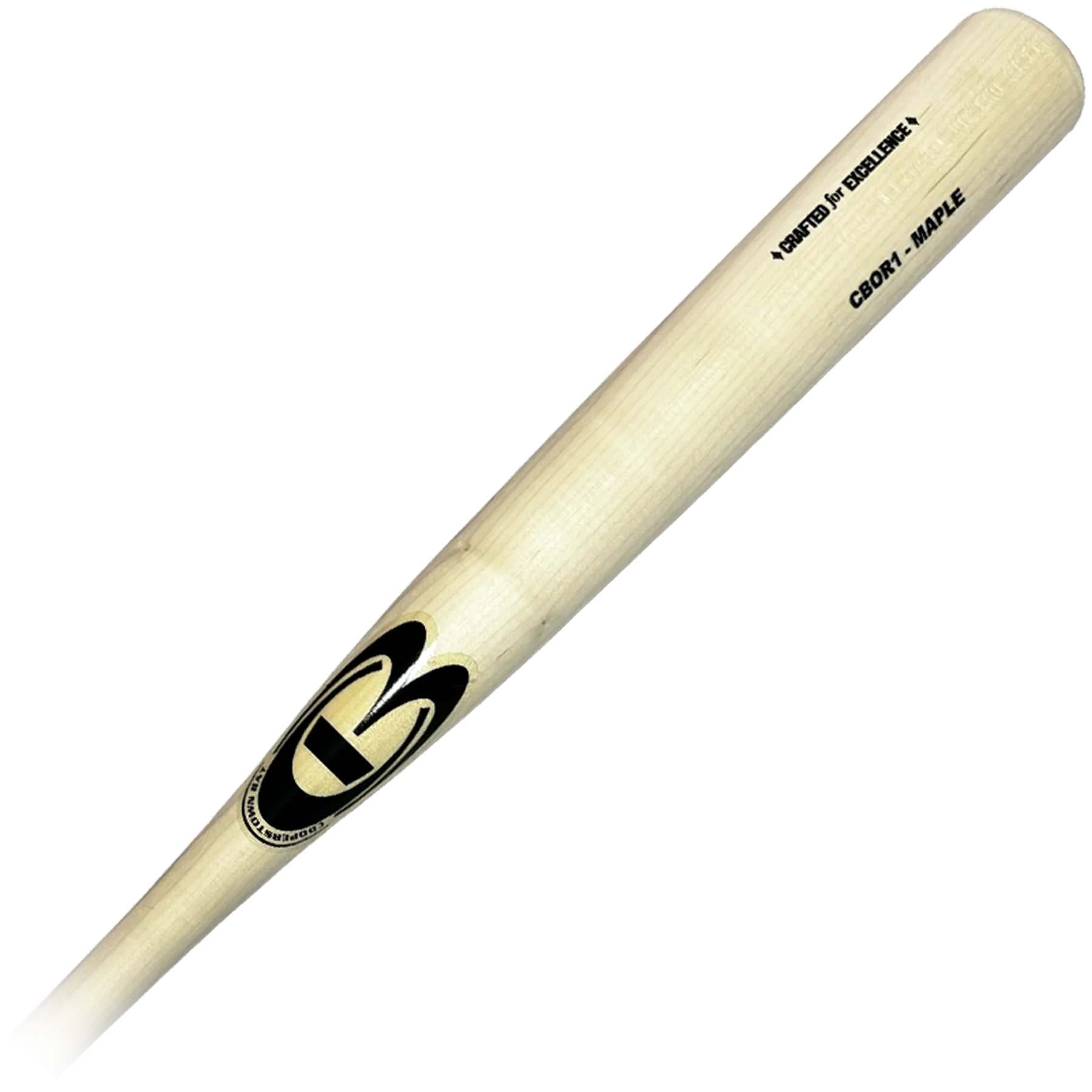 Maple wood baseball bat with logo