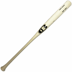 Wooden baseball bat with logo