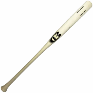 Wooden baseball bat with logo
