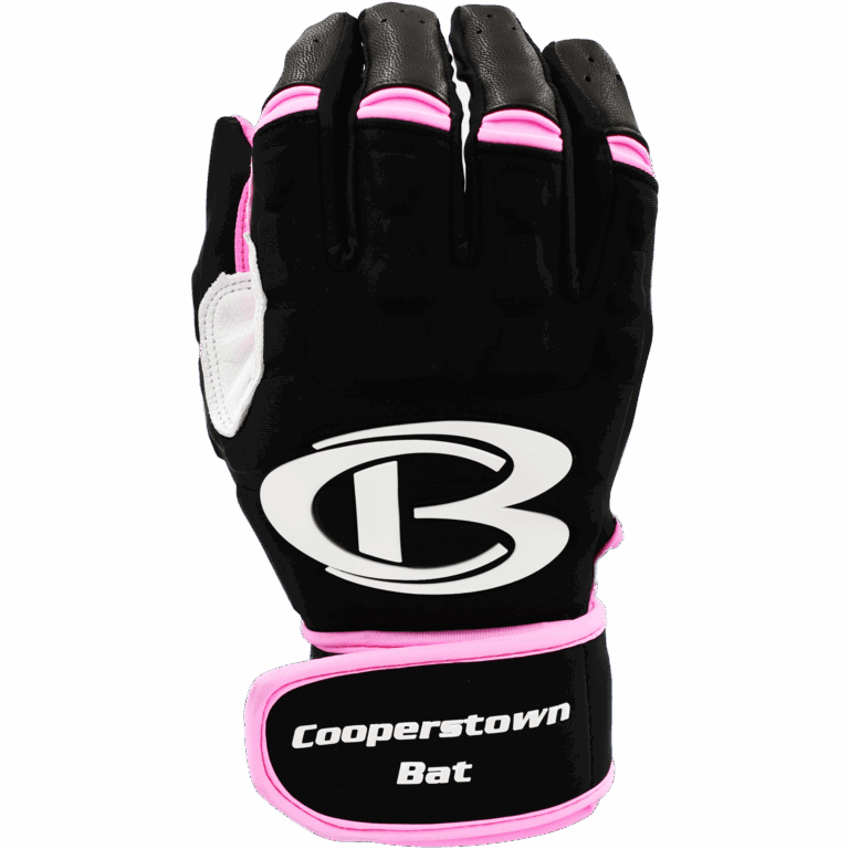 Black and pink Cooperstown Bat glove