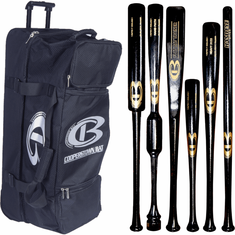 Cooperstown Bat baseball bag and bats collection