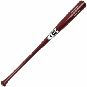 Wooden baseball bat on black background