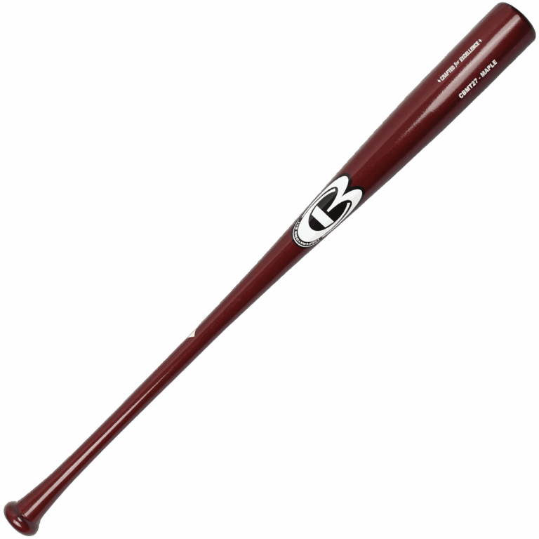 Wooden baseball bat on black background