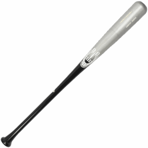 Modern black and silver baseball bat design