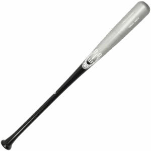 Modern black and silver baseball bat design